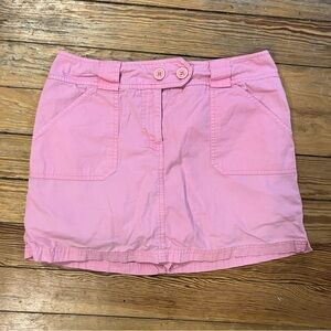 New York & Co. Pink Mini Skort | Size 6 Cotton Preppy Coquette